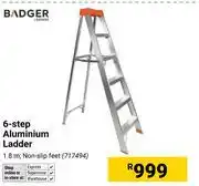 Builders Warehouse Badger 6-step Aluminium Ladder 1.8m 717494 offer