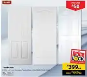 Builders Warehouse Kayo Timber Door 2.032m X 813mm 30046, 33655, 33660-Each offer