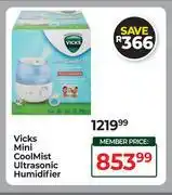 Dis-Chem Vicks Mini Cool Mist Ultra Sonic Humidifier offer