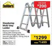 Builders Warehouse Builders Steadystep Multi-Step Ladder 786312 offer