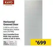 Builders Warehouse Kayo Horizontal Grooved Door 2.032m X 813mm 767440 offer