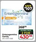 Dis-Chem Enterogermina Family 20 x 5ml Vials-For 2 offer