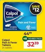 Dis-Chem Calpol Pain & Fever Tablets 24 Tablets offer