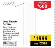 Builders Warehouse Lusso Luna Shower Screen 1m X 2m 850010202, 850010167 offer