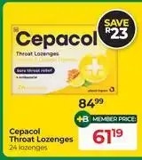 Dis-Chem Cepacol Throat Lozenges 24 Lozenges offer
