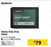 Builders Warehouse Bedrock Heavy Duty Drop Sheet 2m x 5m 646886 offer