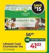 Dis-Chem Lifestyle Food Chamomile Tea 20 Teabags offer