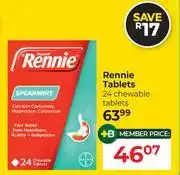 Dis-Chem Rennie Tablets 24 Chewable Tablets offer