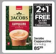 Dis-Chem Jacobs Cappuccino 10 x 14.8g offer