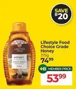 Dis-Chem Lifestyle Food Choice Grade Honey-375g offer
