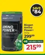 Dis-Chem Biogen Amino Power+-350g offer