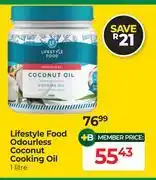 Dis-Chem Lifestyle Food Odourless Coconut Cooking Oil-1L offer