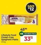 Dis-Chem Lifestyle Food Gluten Free Spaghetti Pasta-250g offer