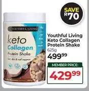 Dis-Chem Youthful Living Keto Collagen Protein Shake-625g offer