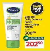 Dis-Chem Cetaphil Daily Defence Facial Moisturiser SPF30-50ml offer