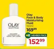 Dis-Chem Olay Face & Body Moisturising Fluid-100ml offer
