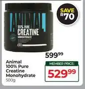 Dis-Chem Animal 100% Pure Creatine Monohydrate-500g offer