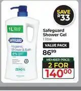 Dis-Chem Safeguard Shower Gel-For 2 x 1L offer