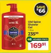 Dis-Chem Old Spice Shower Gel-1L offer