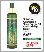 Dis-Chem Sofnfree Cannabis & Shea Butter Oil Moisturising Spray-250ml offer