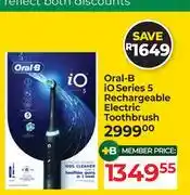 Dis-Chem Oral-B io Series 5 Rechargeable Electric Toothbrush offer
