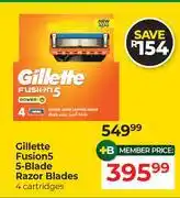 Dis-Chem Gillette Fusion5 5-Blade Razor Blades (4 Cartridges) offer