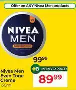 Dis-Chem Nivea Men Even Tone Creme-150ml offer