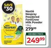 Dis-Chem Nestle Nespray Forti Grow Milk Powder-1.8kg offer