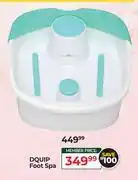 Dis-Chem DQuip Foot Spa offer