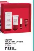 Dis-Chem Clarins Loyalty Value Pack Double Serum 50ml 4 Piece-Per Set offer