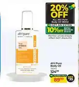 Dis-Chem Afri Pure Body Oil-180ml offer