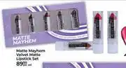 Dis-Chem Passion Pro Matte Mayhem Velvet Matte Lipstick Set-Per Set offer