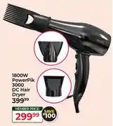 Dis-Chem Wahl 1800W PowerPik 3000 DC Hair Dryer offer