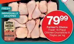 Checkers Farmer's Choice Fresh Chicken Drumsticks & Thighs offer