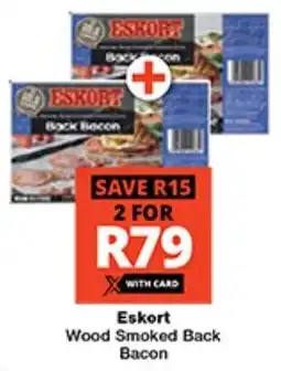 Checkers Eskort Wood Smoked Back Bacon offer