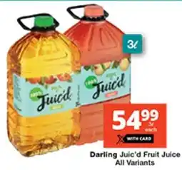 Checkers Darling Juic'd Fruit Juice All Variants offer
