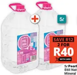 Checkers Pearl Aqua Still Natural Mineral Water offer
