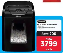 Makro Fellowes 12C Cross Cut Shredder offer