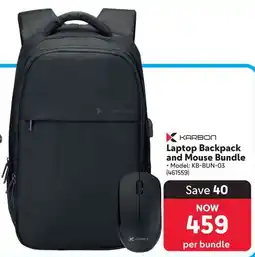 Makro Karbon Laptop Backpack and Mouse Bundle offer