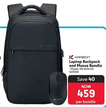 Karbon Laptop Backpack and Mouse Bundle