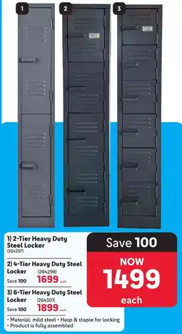 Makro 2-Tier Heavy Duty Steel Locker offer