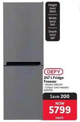 Makro Defy Fridge Freezer offer