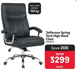 Makro Jefferson Spring Tech High-Back Chair offer