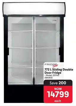 Makro Fridge Star Sliding Double Door Fridge offer