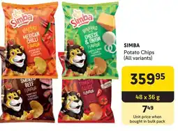 Makro Simba Potato Chips offer