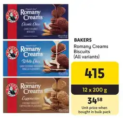 Makro Bakers Romany Creams Biscuits offer