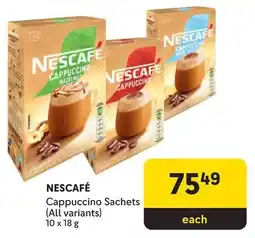 Makro Nescafe Cappuccino Sachets offer