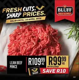Bluff Meat Supply Lean beef mince offer