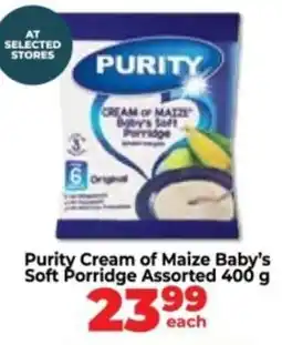 Food Lover's Market Purity Cream of Maize Baby's Soft Porridge Assorted offer