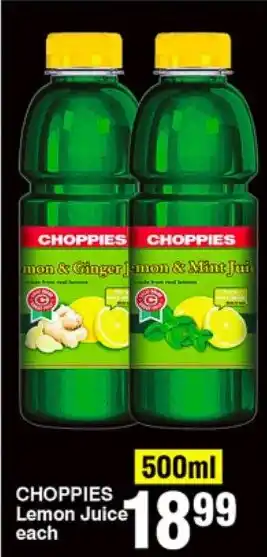 Choppies Choppies Lemon Juice offer